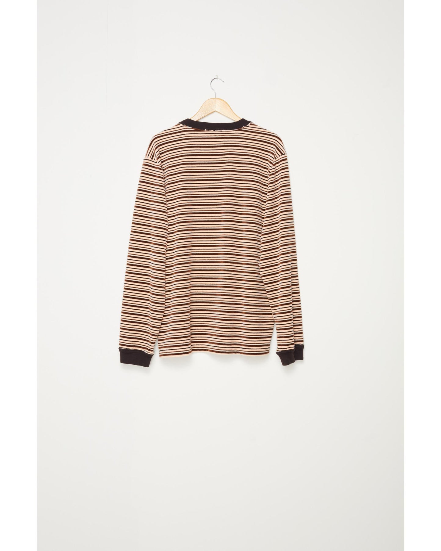 BIG TEE LS  PINK/BROWN/WHITE