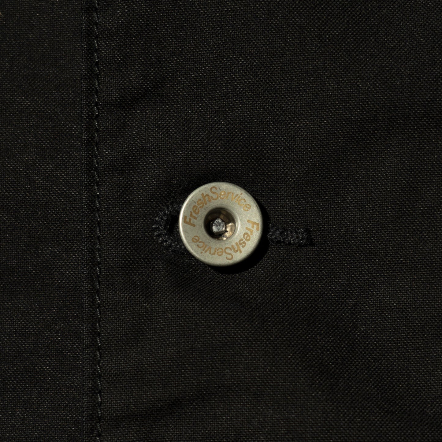 COTTON CANVAS LEATHER COLLAR WORK JACKET