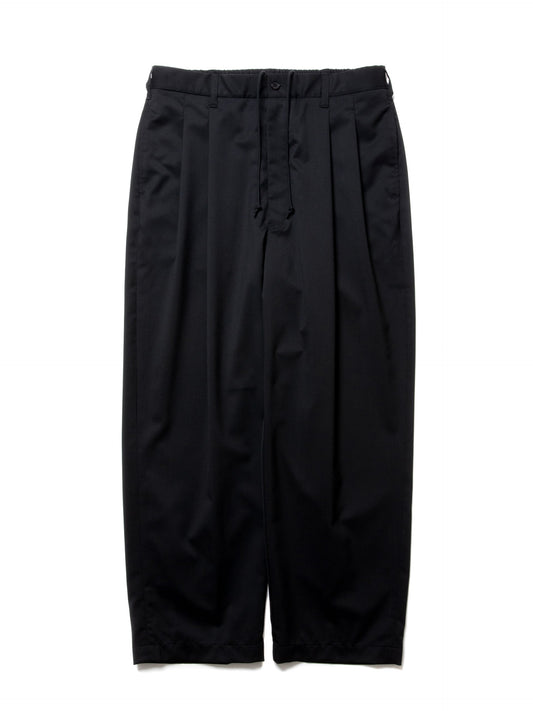 Combat Wool Twill 2 Tuck Wide Easy Trousers