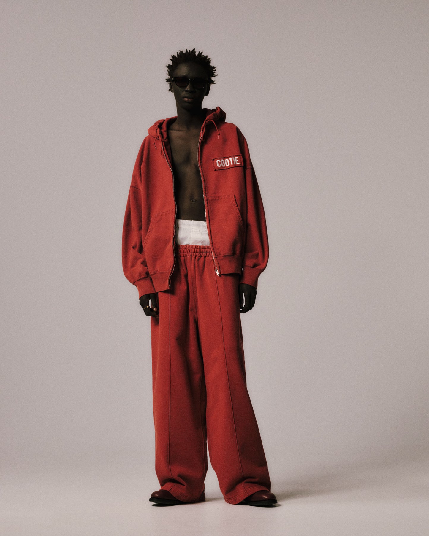 AD Processing Pin Tuck Wide Sweat Easy Pants