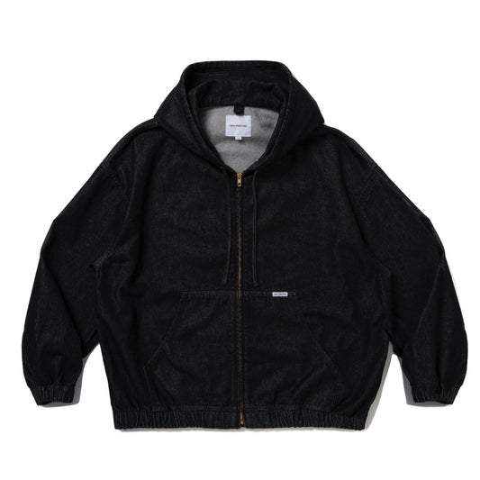 12.5oz Denim Zip Up Hooded Jacket