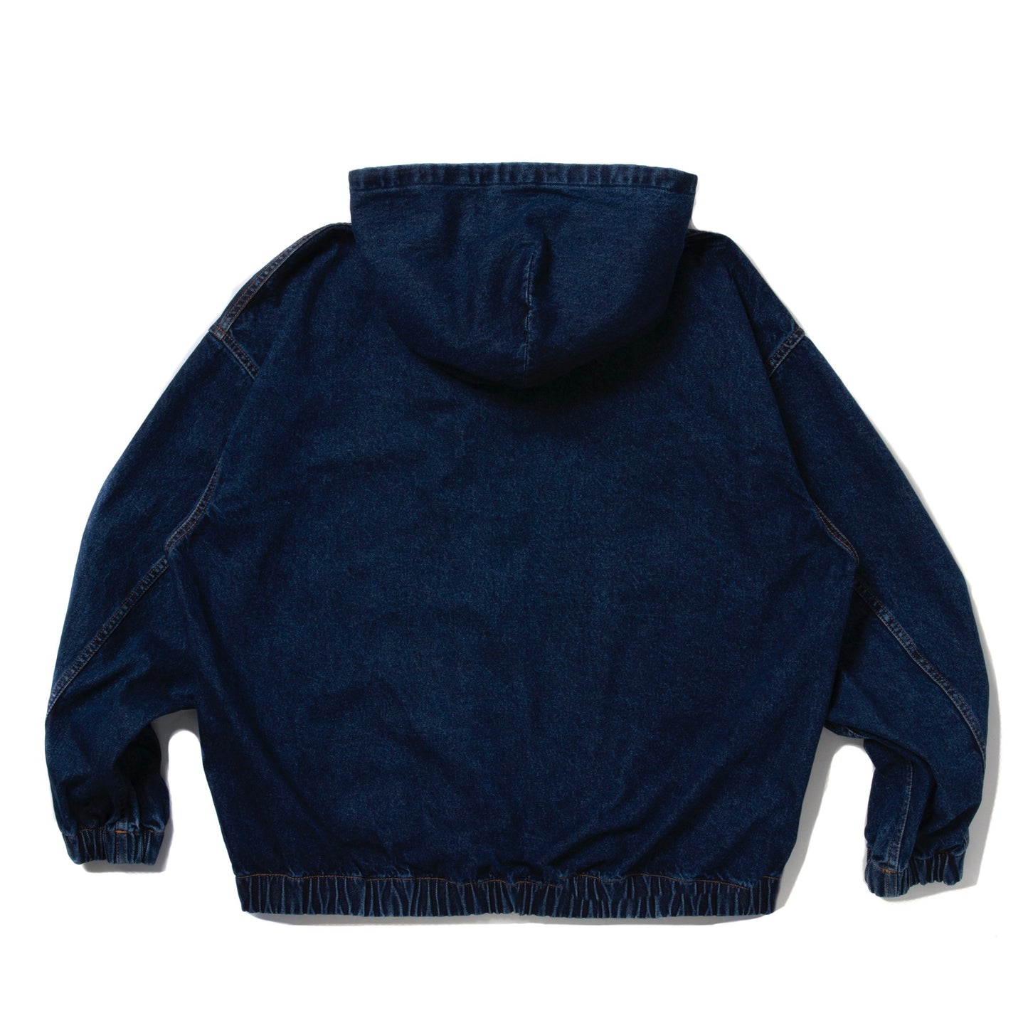 12.5oz Denim Zip Up Hooded Jacket (Indigo Fade)