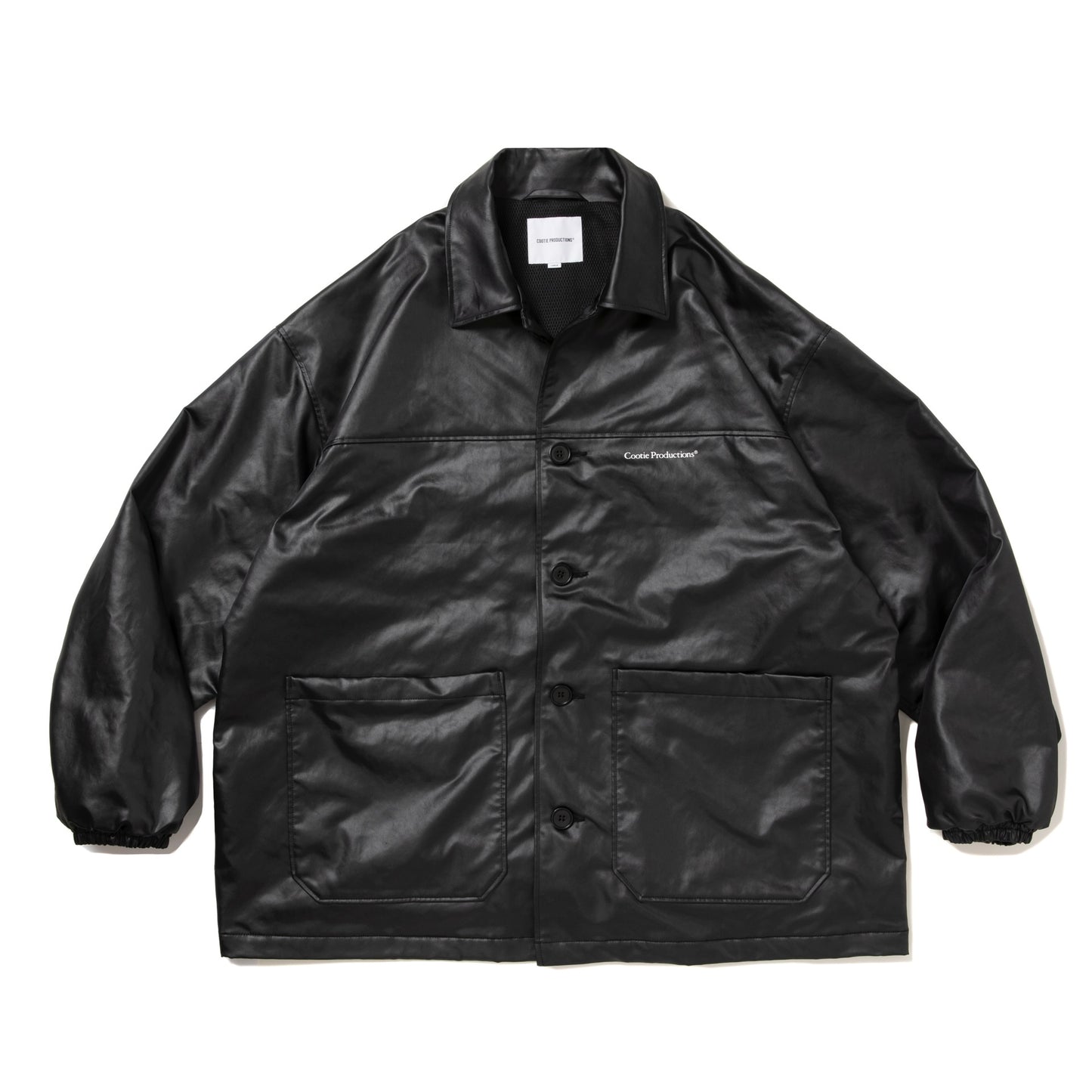 Damp Coated Satin Car Coat