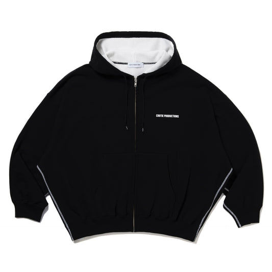 Thermal Combination Sweat Zip Hoodie