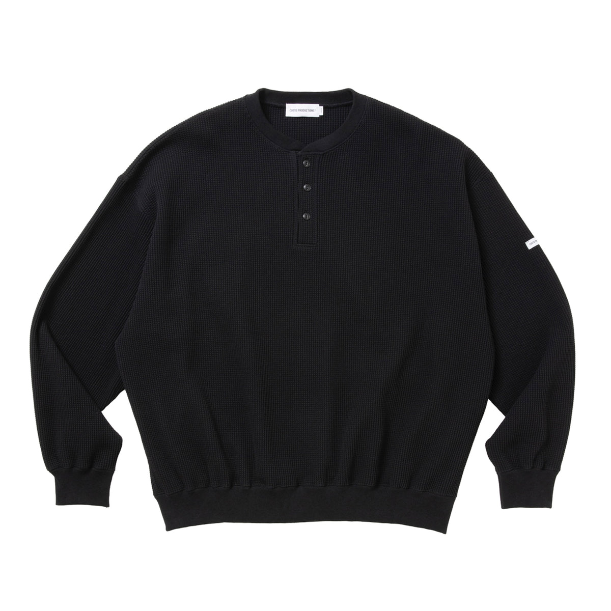 N/C Waﬄe Henley Sweatshirt