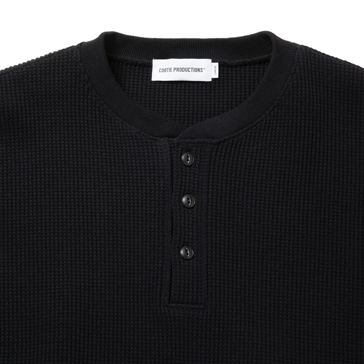 N/C Waﬄe Henley Sweatshirt
