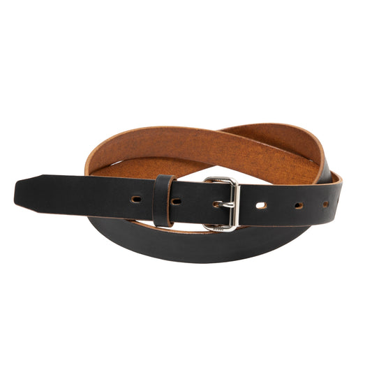 Tea-Core Leather Narrow Belt
