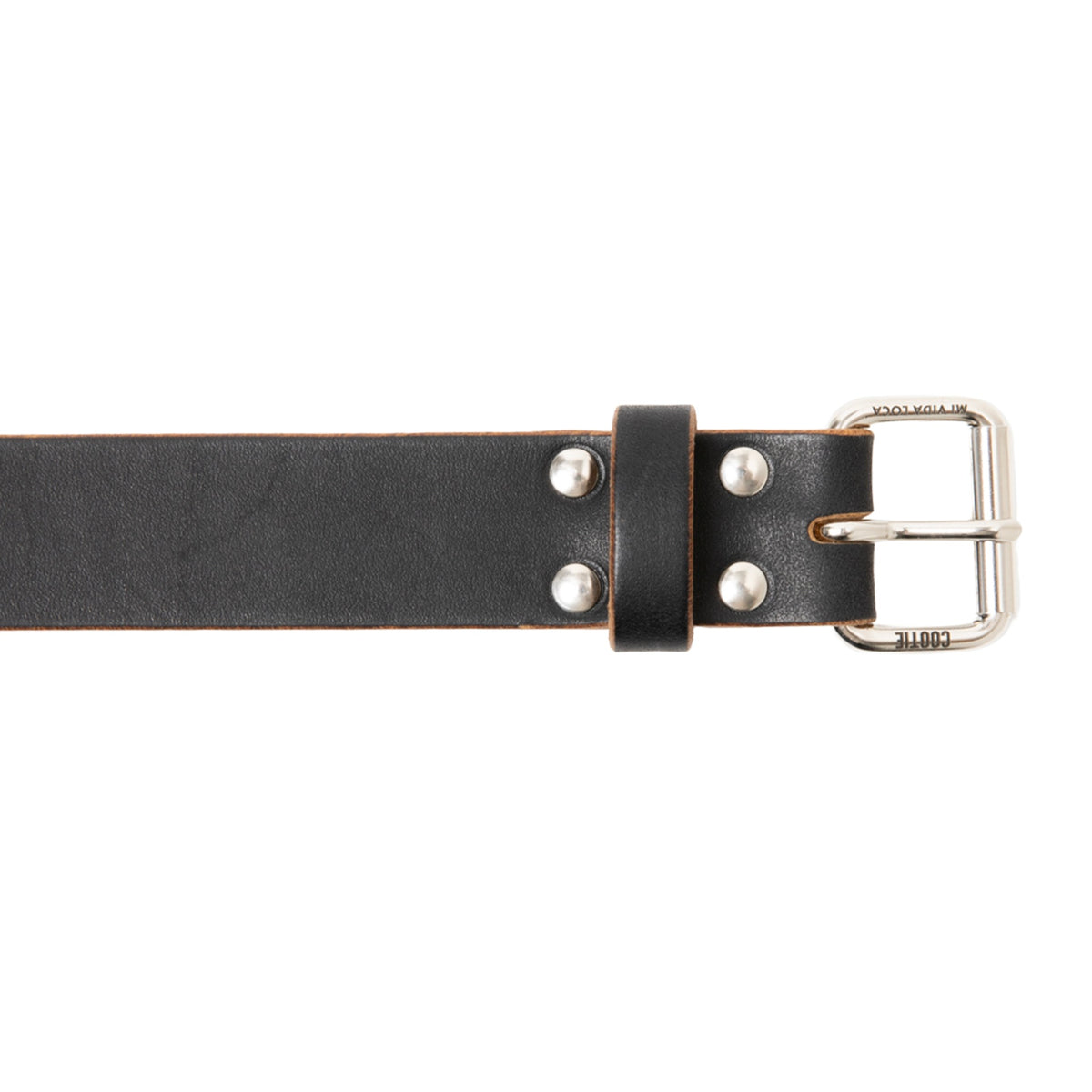 Tea-Core Leather Narrow Belt