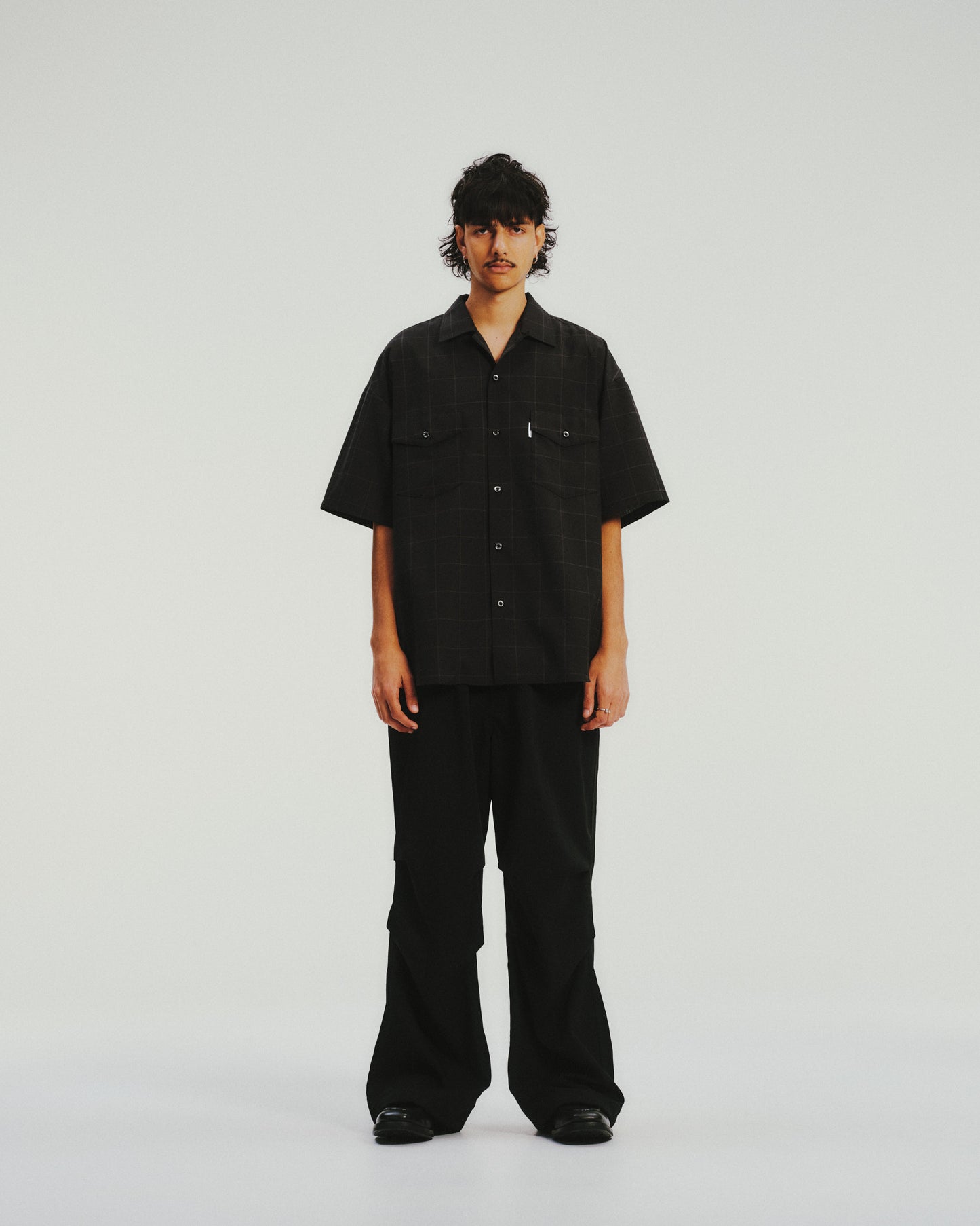 Ny/Wo Twill Utility Wide Easy Trousers