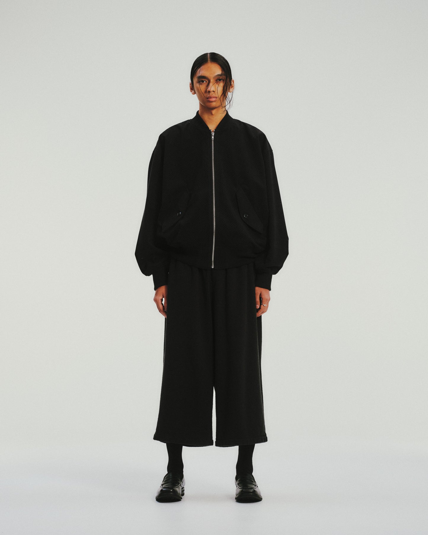 Venice Sweat Shin Cut Wide Easy Pants