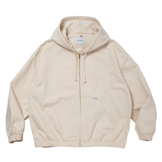12.5oz Denim Zip Up Hooded Jacket