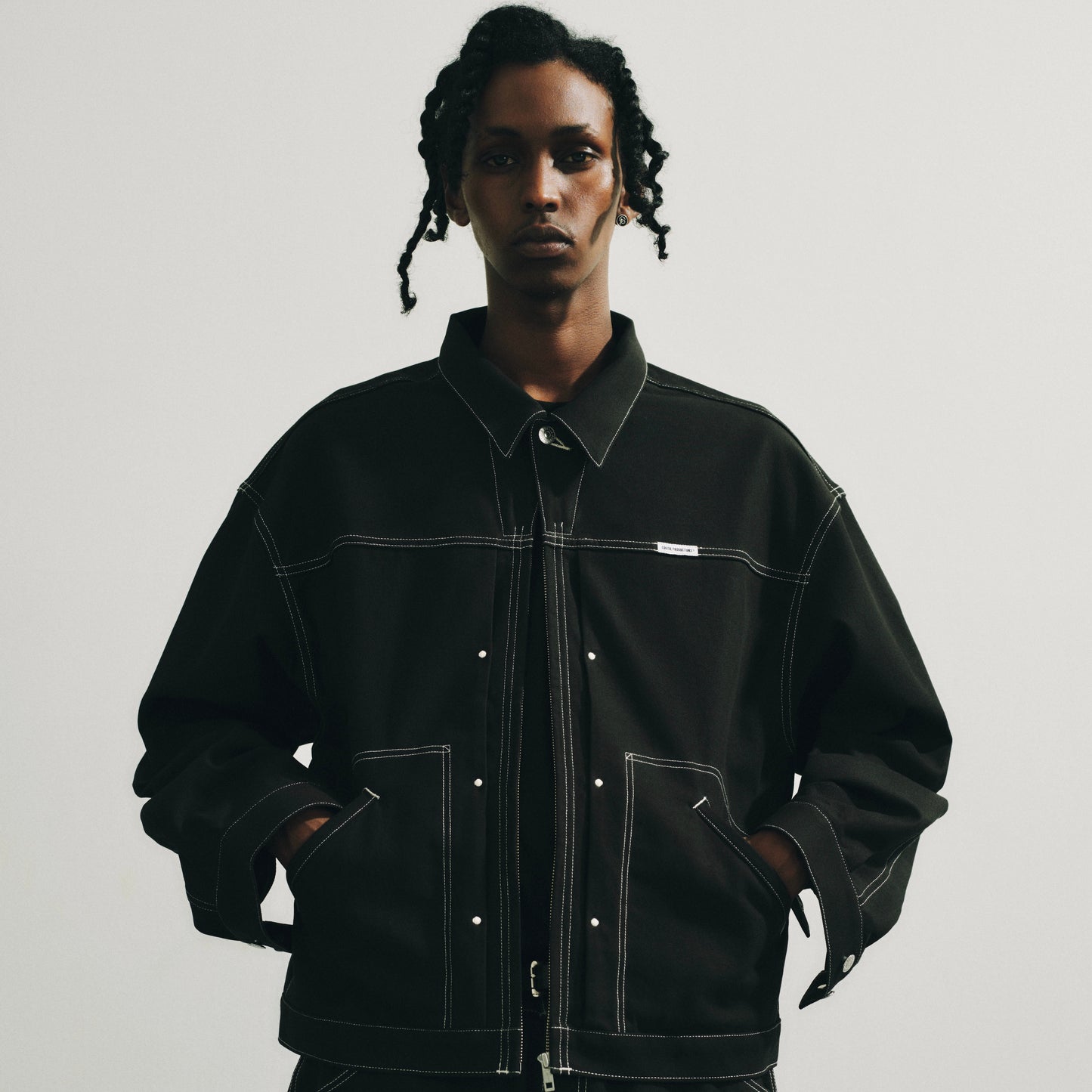 Cotton Serge Trucker Jacket