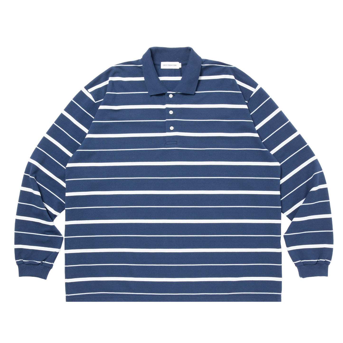 Moss Stitch Border L/S Polo