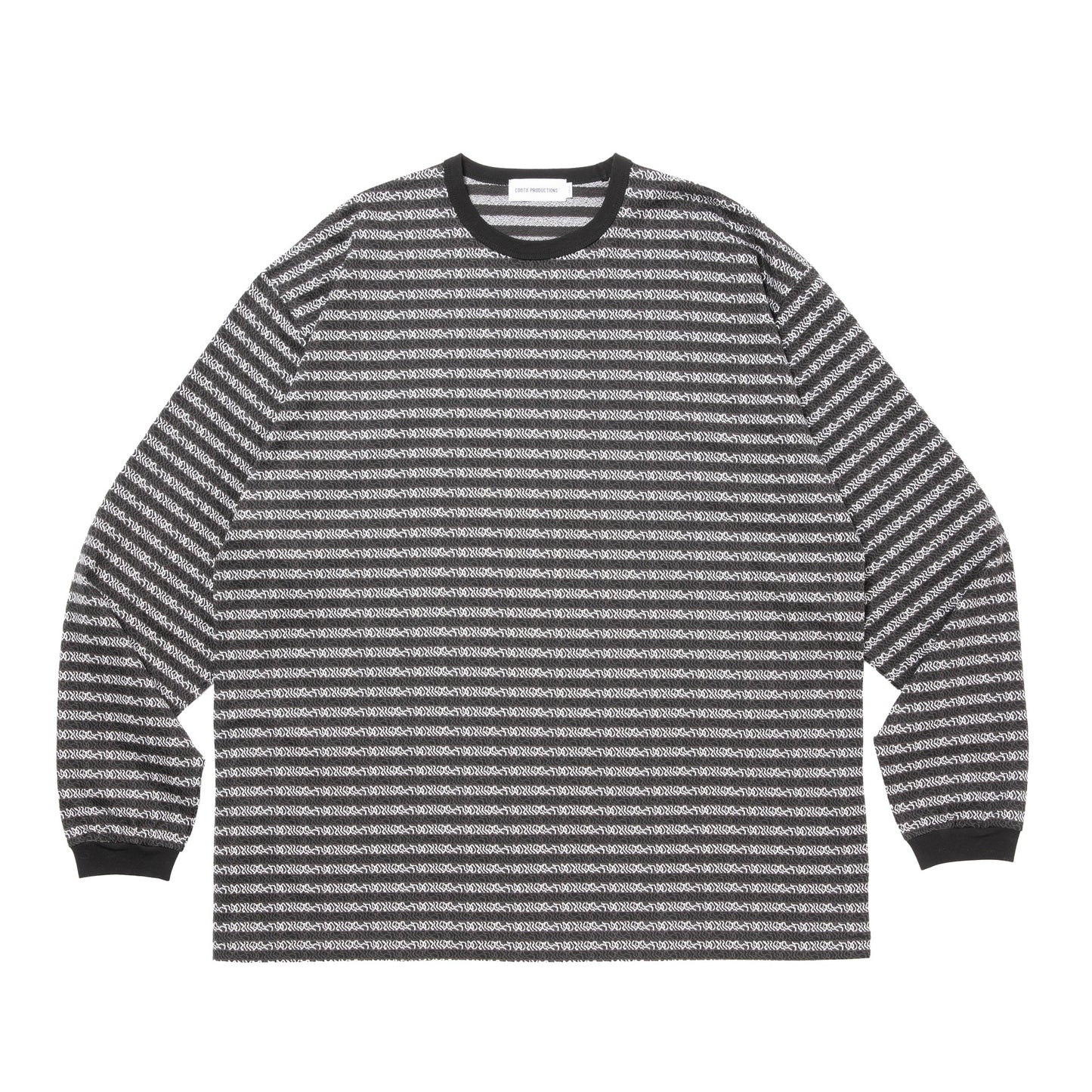 Supima Jacquard Border L/S Tee
