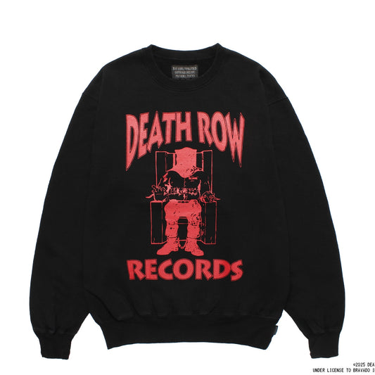 DEATH ROW RECORDS / WASHED MIDDLE WEIGHT CREW NECK SWEAT SHIRT