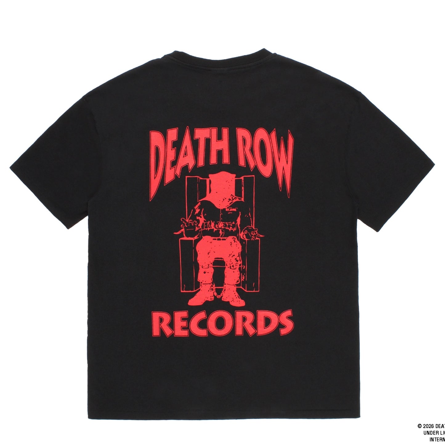 DEATH ROW RECORDS / WASHED HEAVY WEIGHT CREW NECK T-SHIRT
