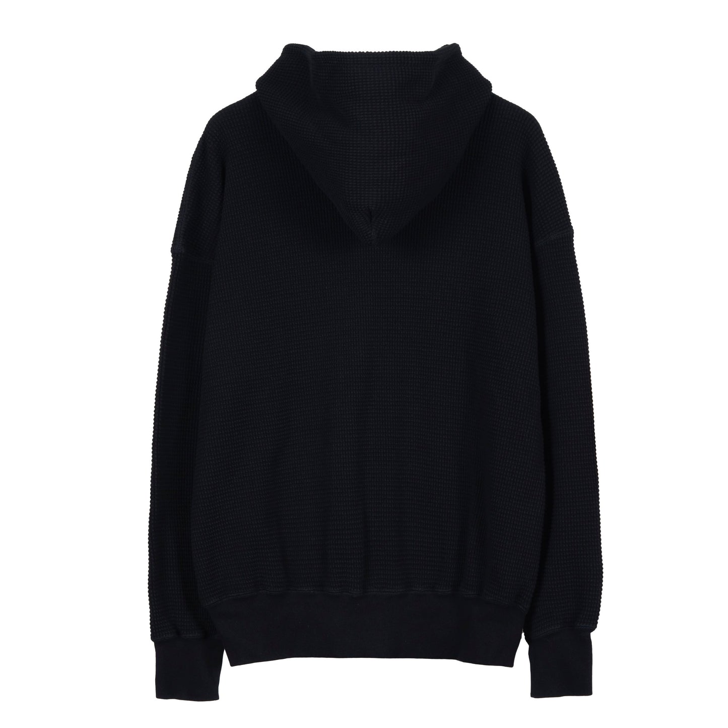 WAFFLE SWEAT HOODED ZIP