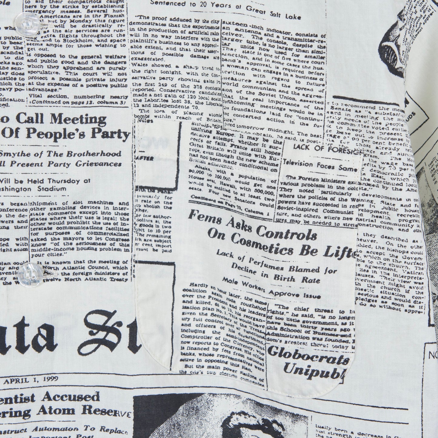 NEWS PAPER SHIRT