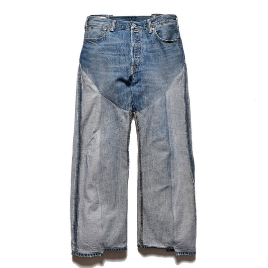 OLD PARK×MINEDENIM Inside_out Chaps Jeans