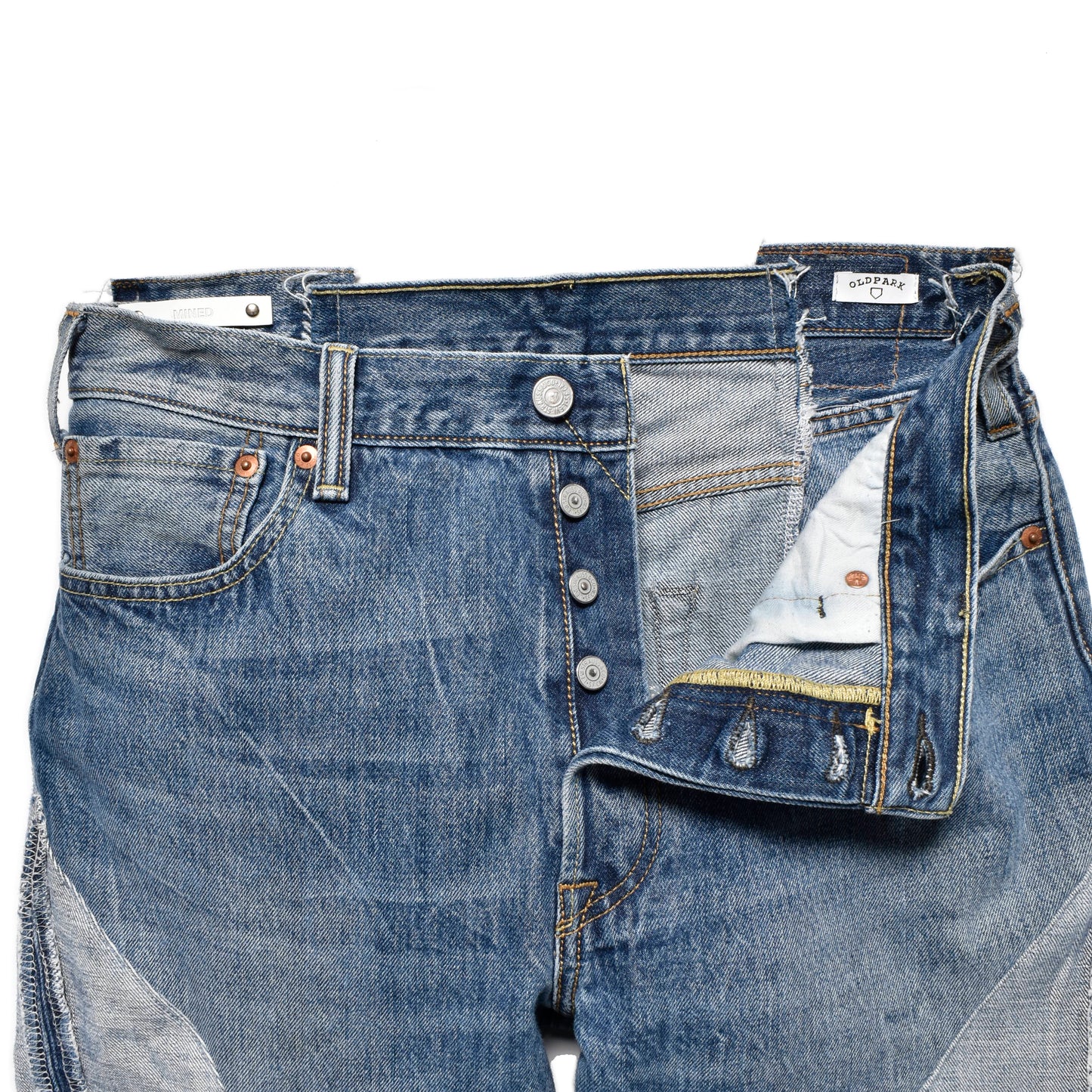OLD PARK×MINEDENIM Inside_out Chaps Jeans