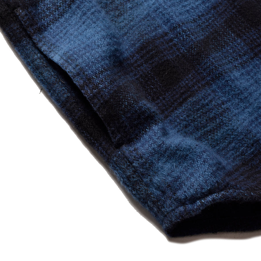 Distortion Ombre Check Flannel Over SH