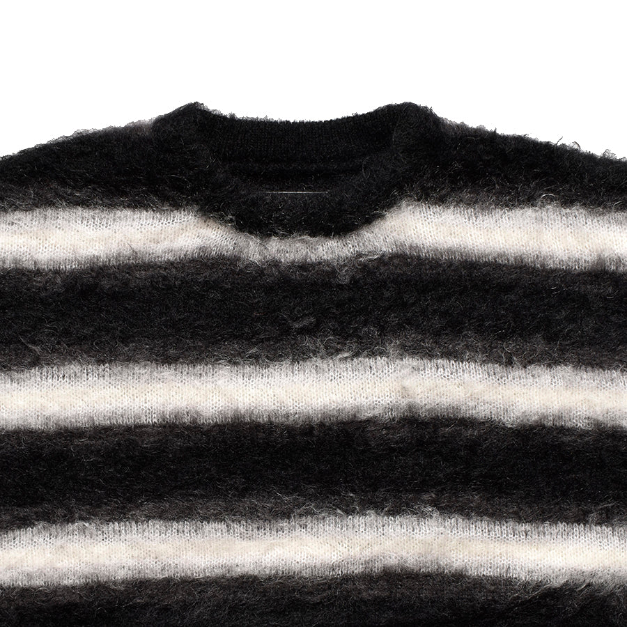 Blurry Border Mohair Knit Pullover