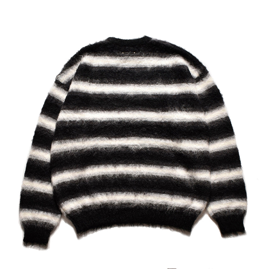 Blurry Border Mohair Knit Pullover