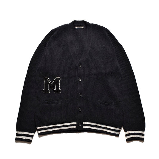 Raccoon Knit Letterd Wappen Cardigan