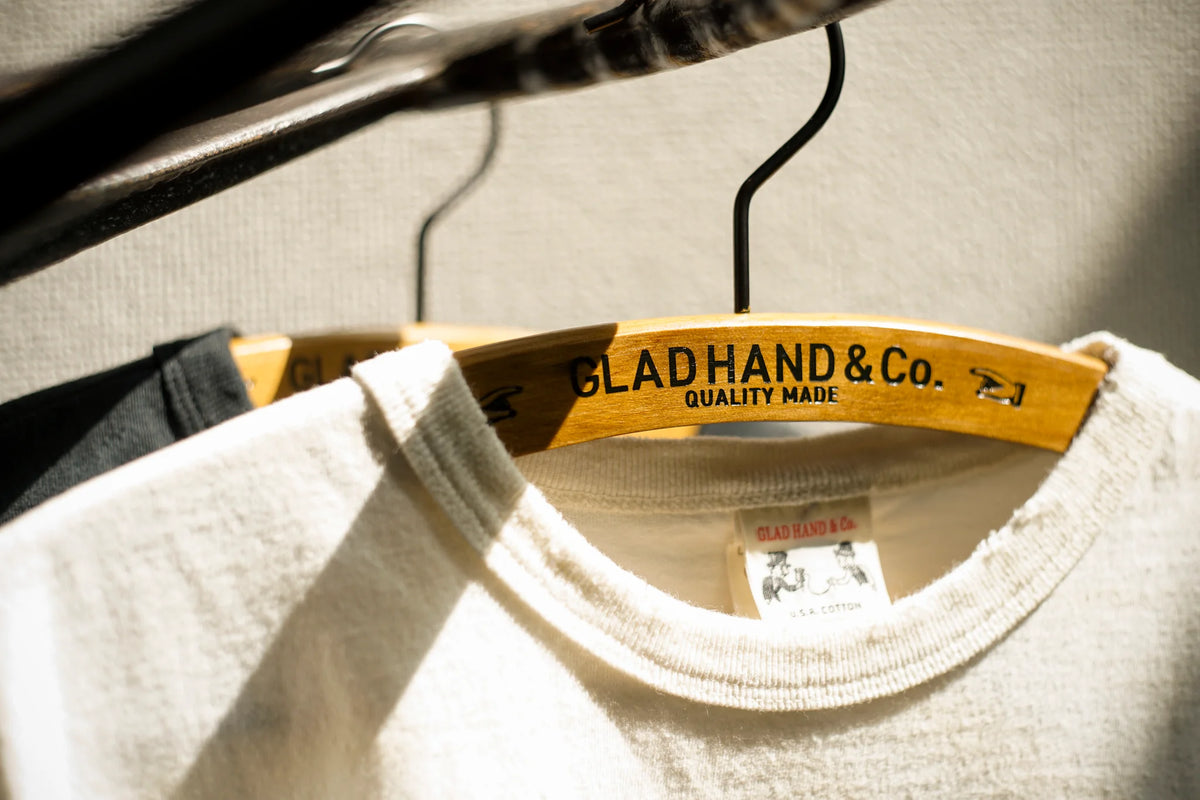ADVERTISING WOODEN HANGER / GLADHAND&CO.