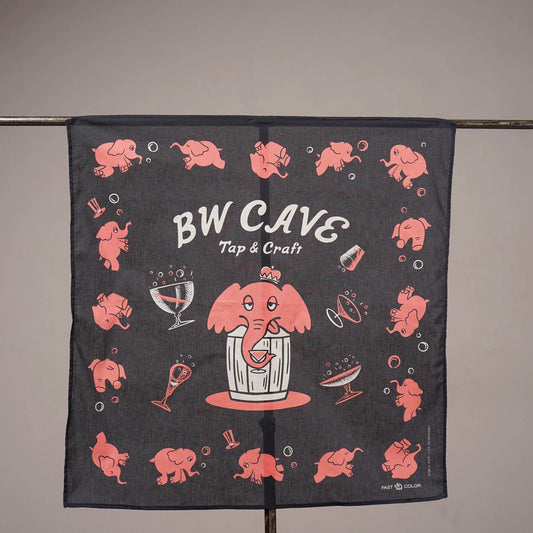BW CAVE × GLADHAND - Pink Elephants bandanna "Elephant Brand"