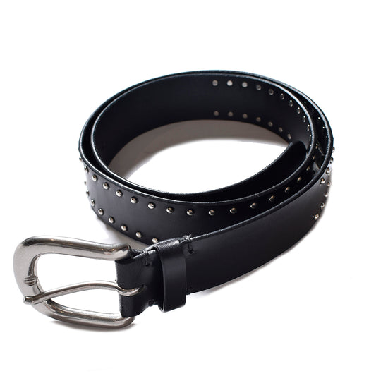 Double Studs Leather Belt