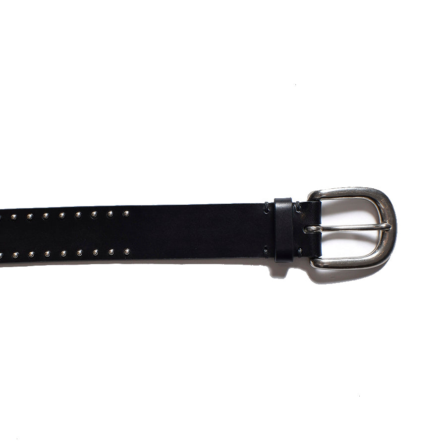 Double Studs Leather Belt