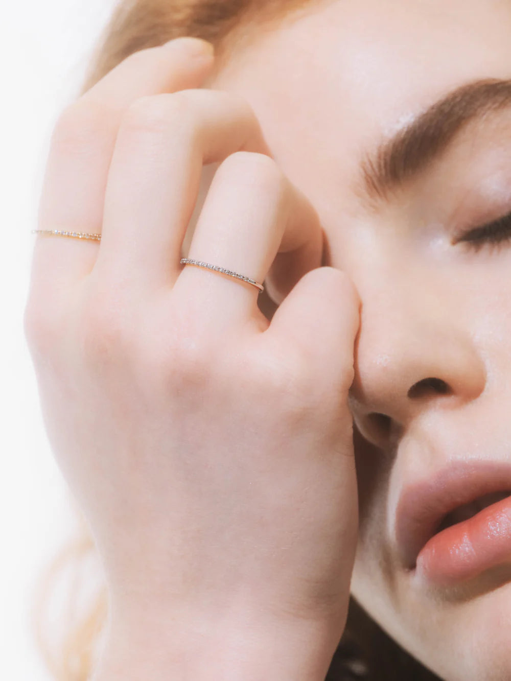 diamond half eternity ring