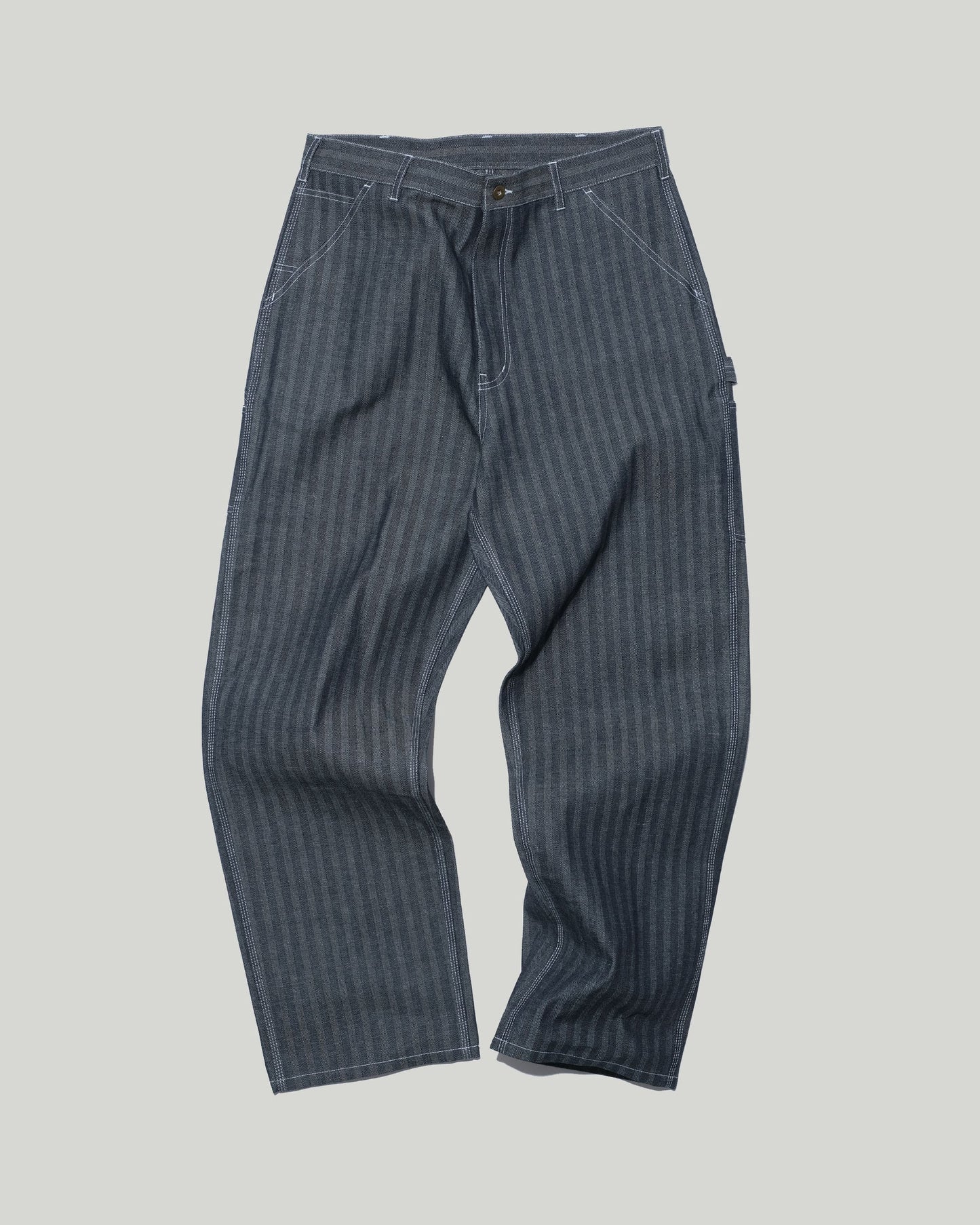 HERRINGBONE DENIM CARPENTER PANTS