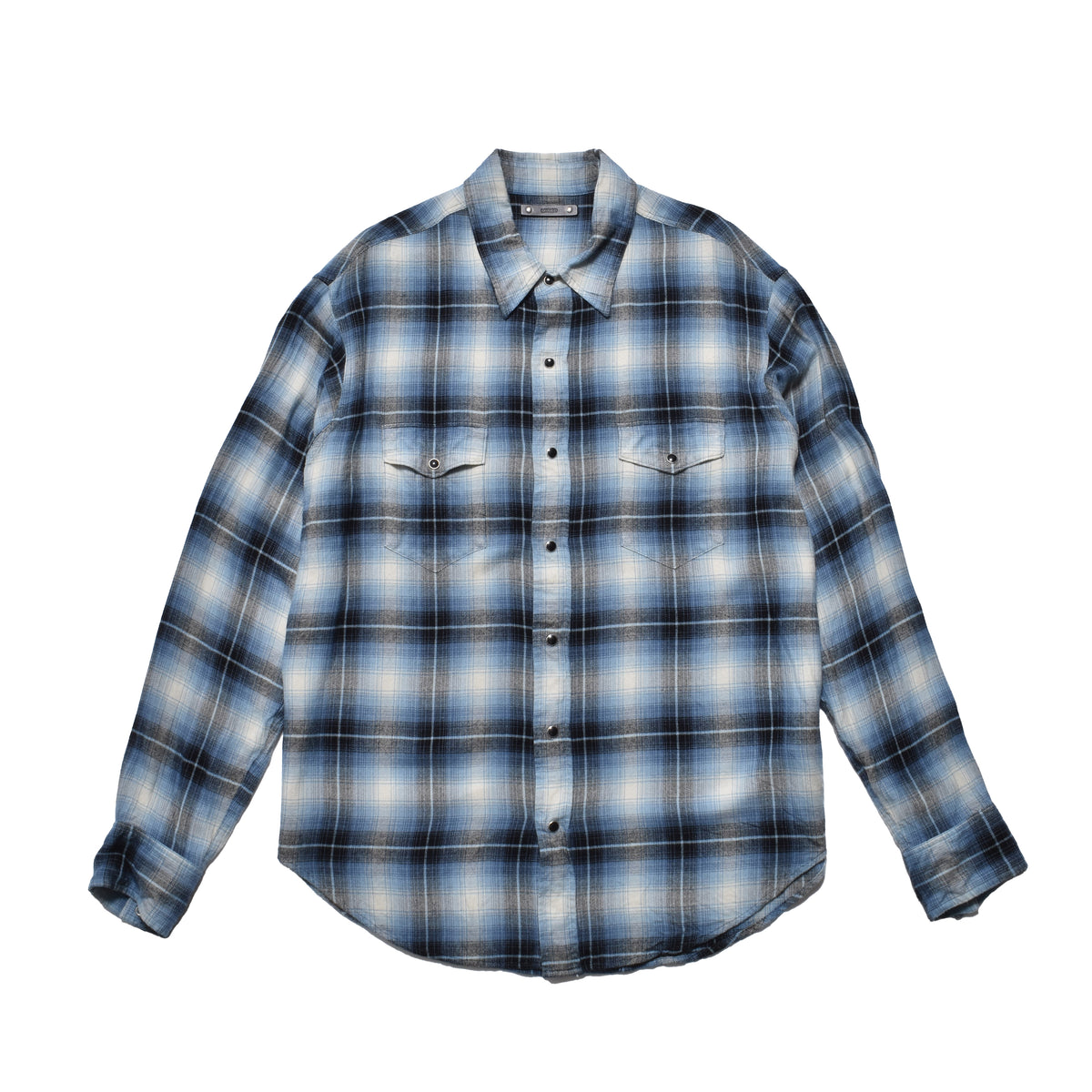 R. Flannel Ombre Western Shirt