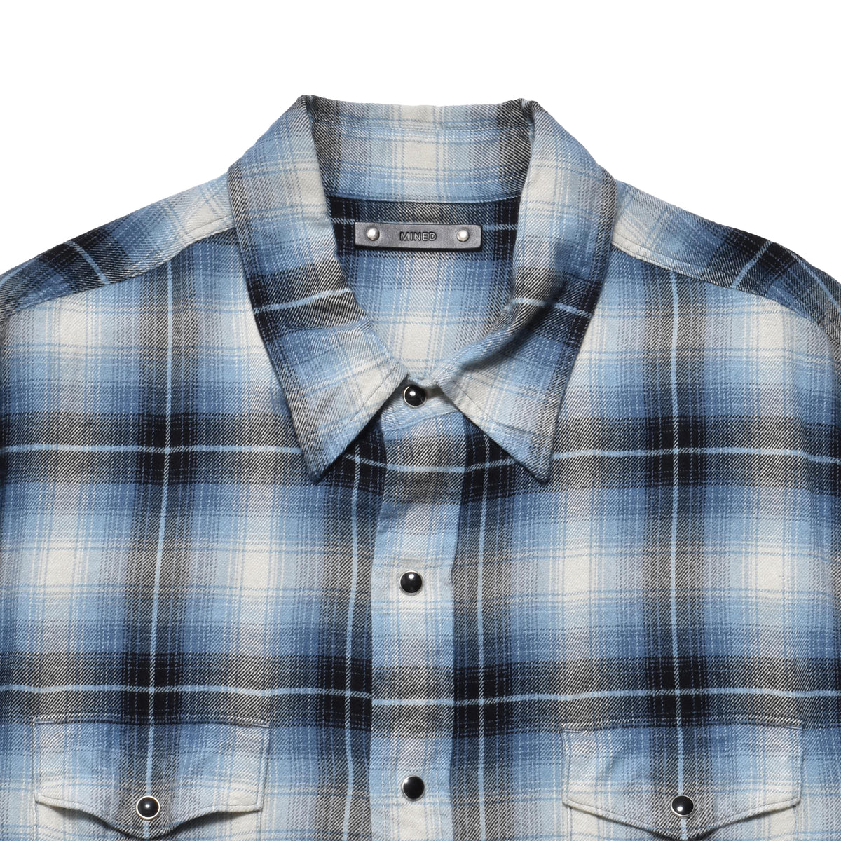 R. Flannel Ombre Western Shirt
