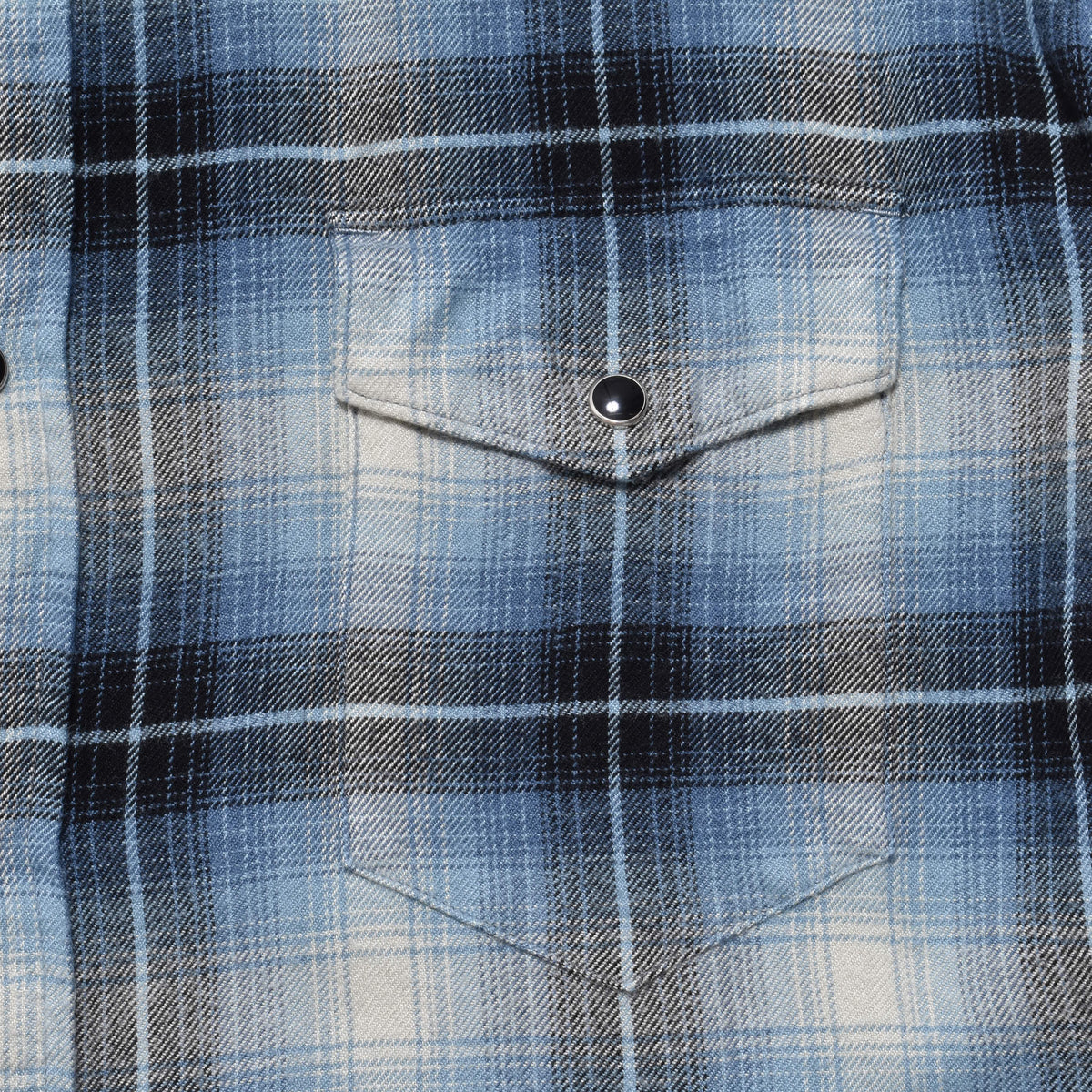 R. Flannel Ombre Western Shirt