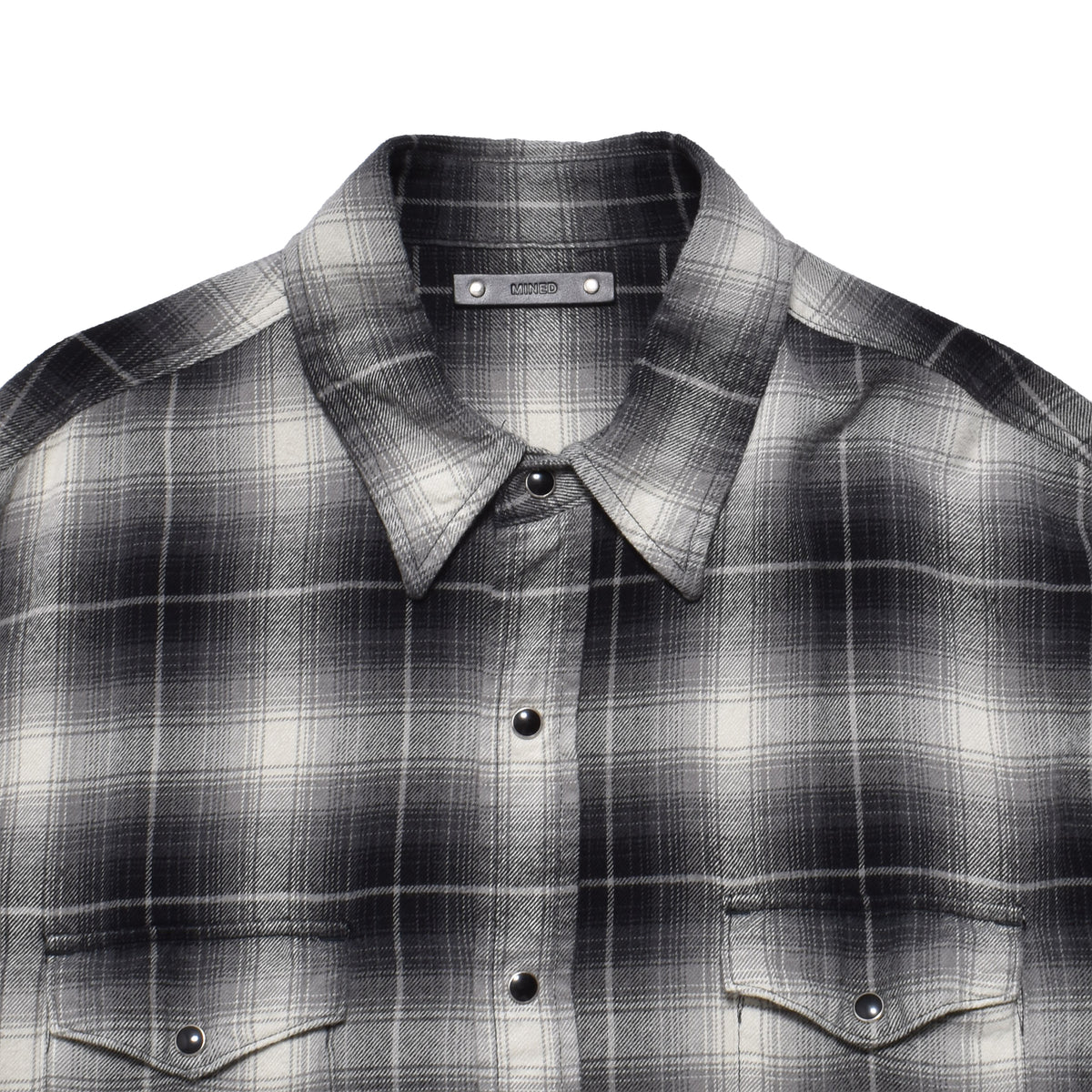 R. Flannel Ombre Western Shirt