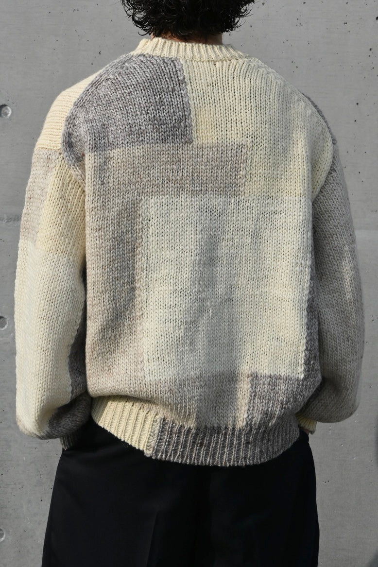 ブランド直営 YOKE INTARSIA BLOCKING CREWNECK SWEATER - トップス