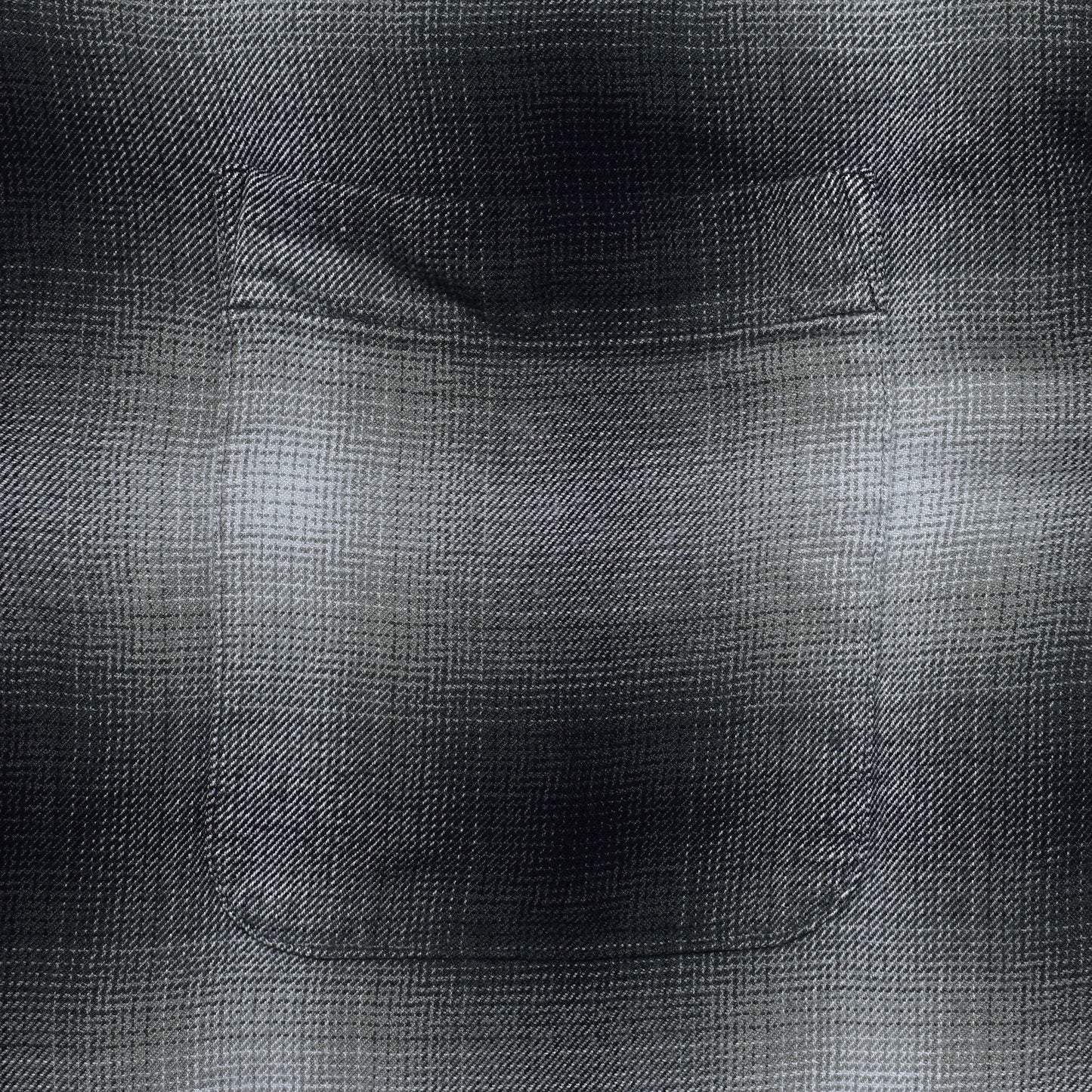 R.Flannel Ombre Open Collar SH
