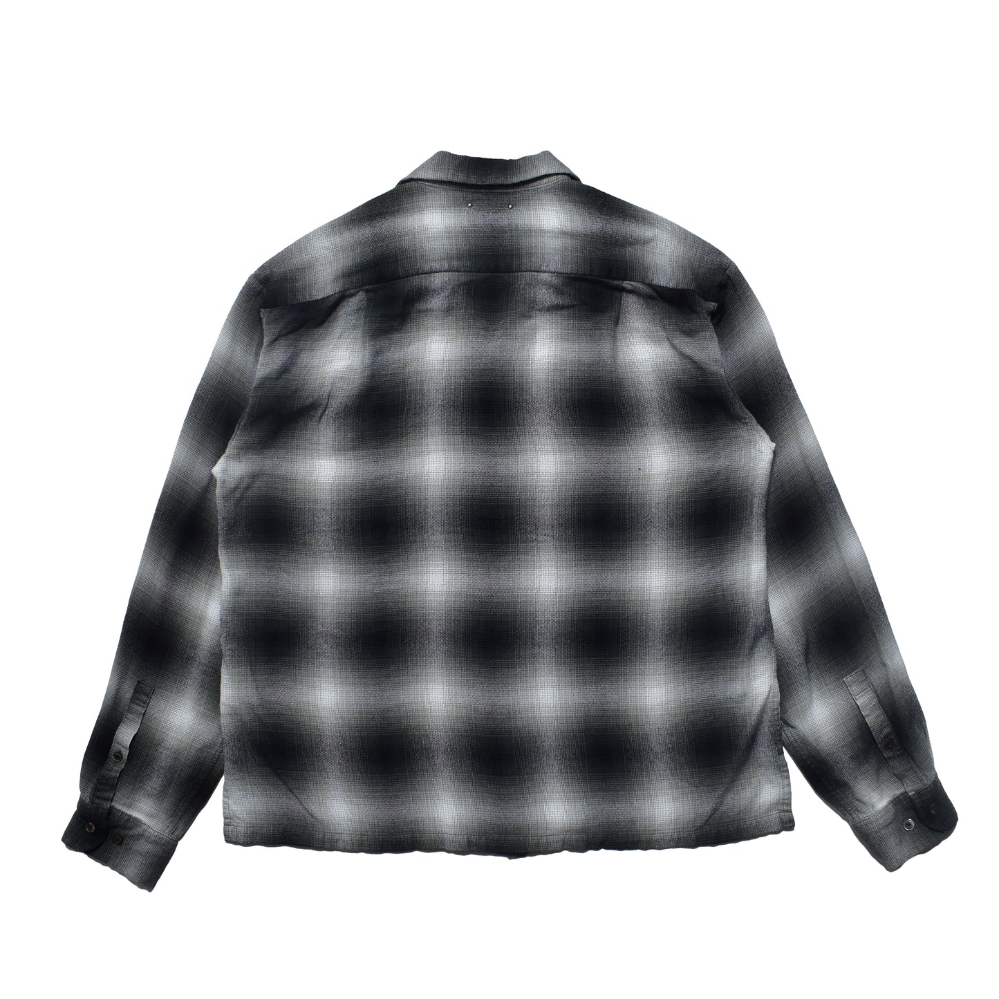 R.Flannel Ombre Open Collar SH