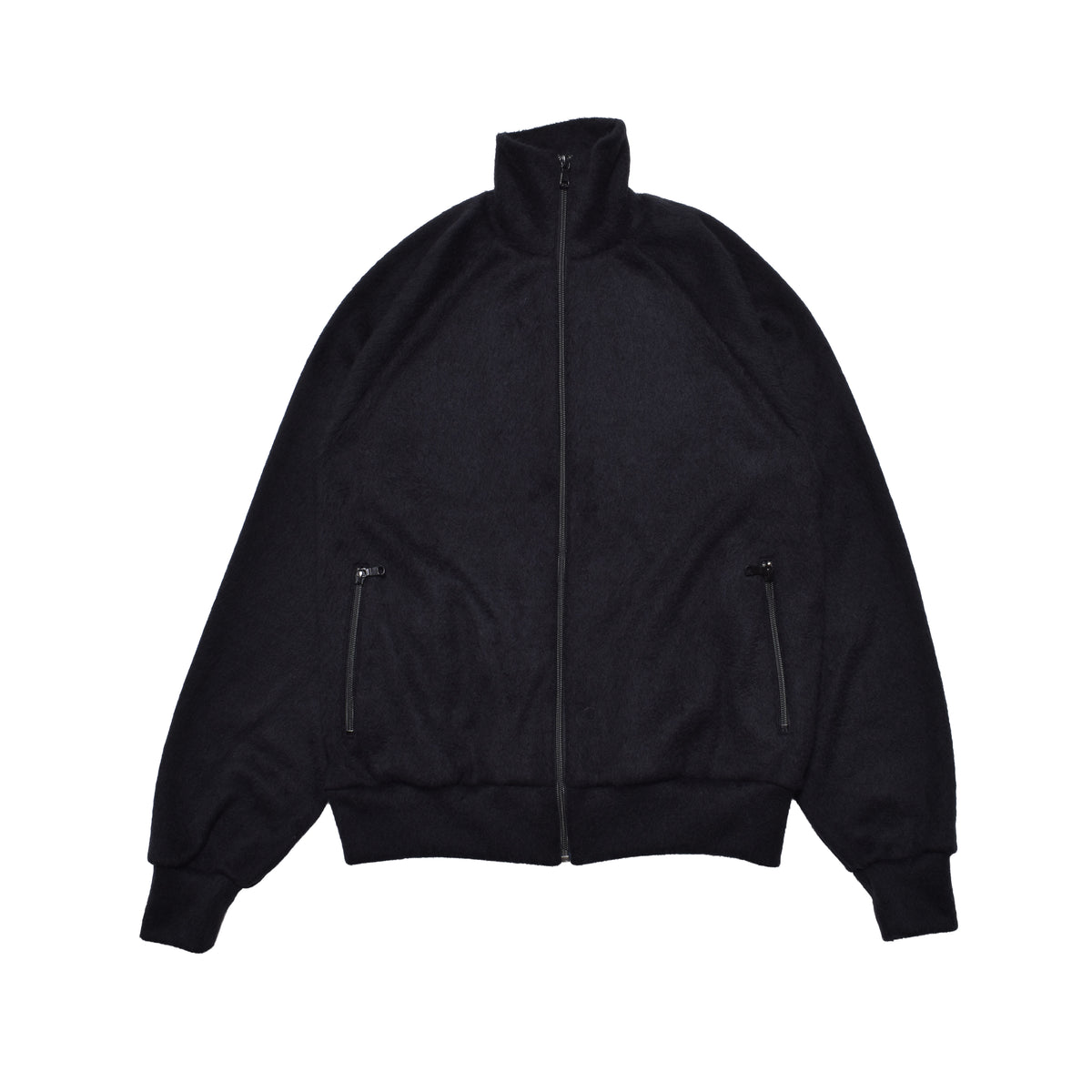A. Wool Shaggy Track Jacket