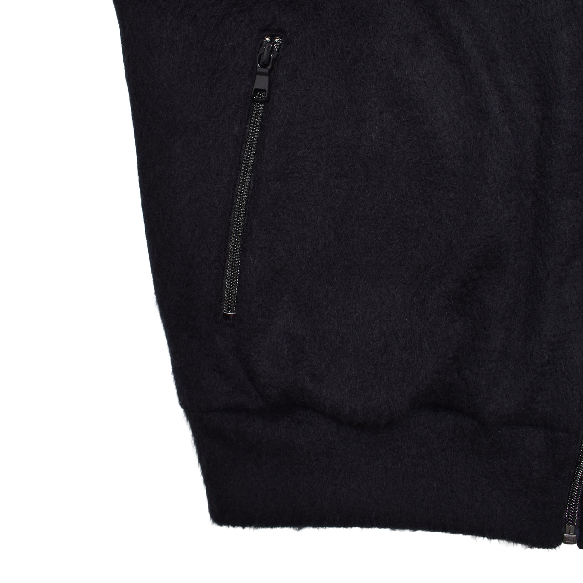 A. Wool Shaggy Track Jacket