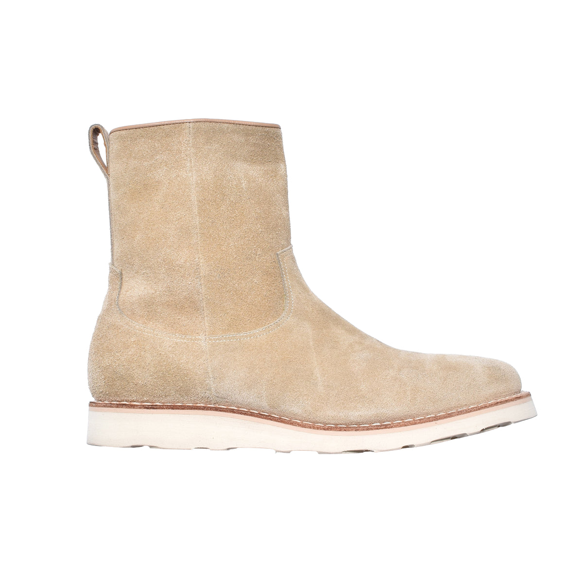 Suede Leather Side Zipper Boots