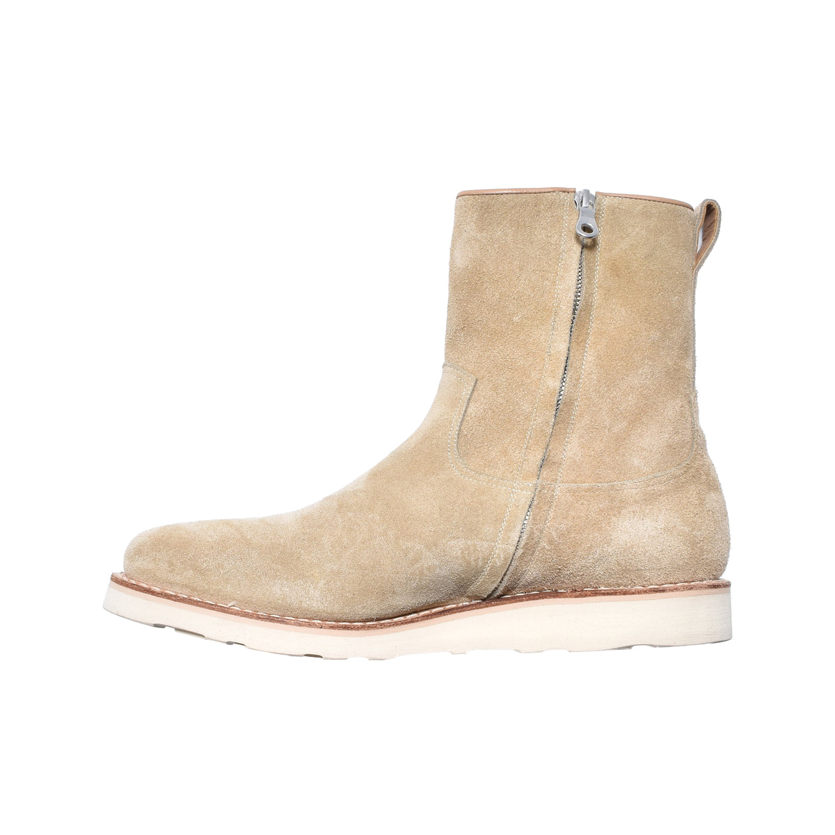 Suede Leather Side Zipper Boots