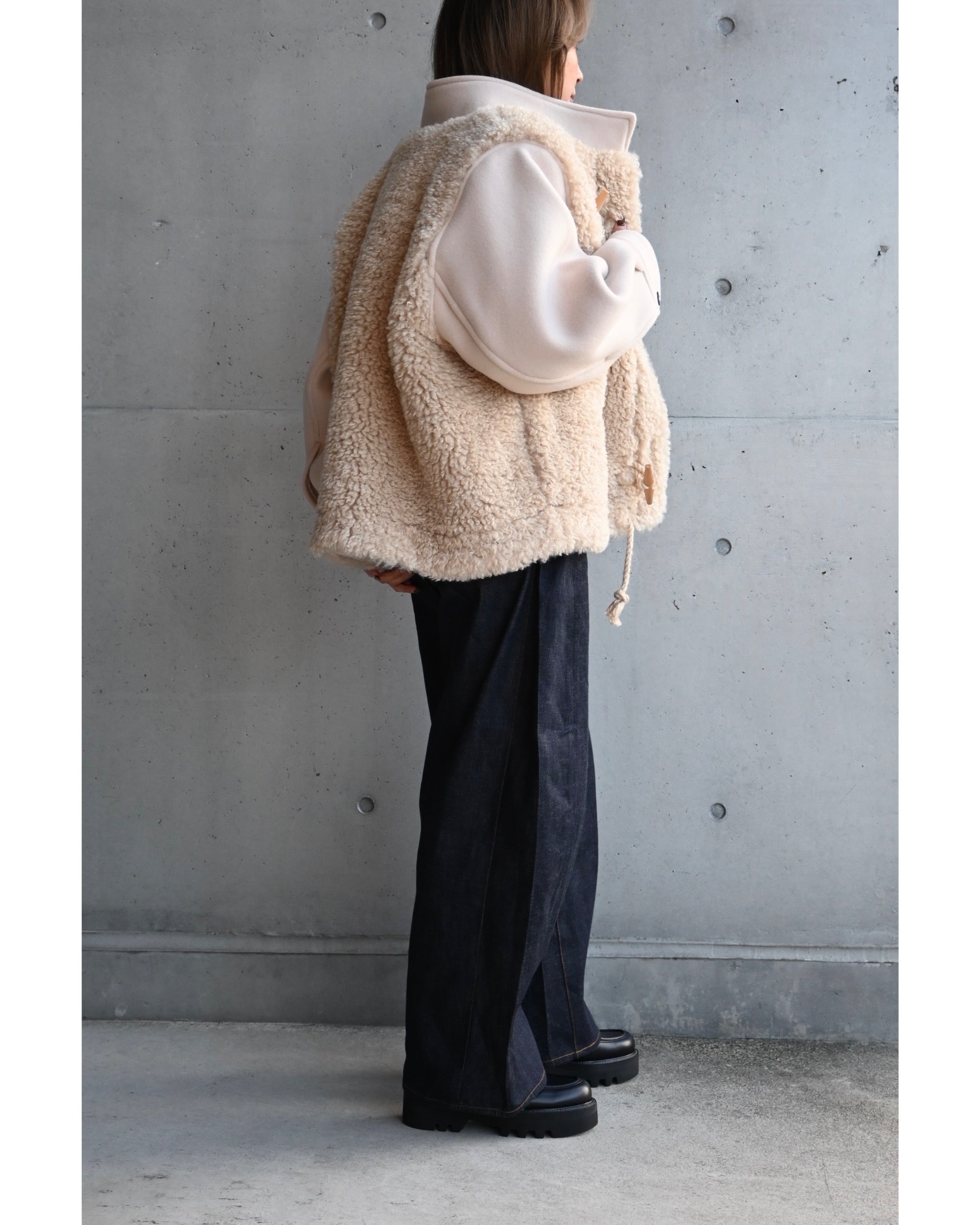 DOUBLE FACE FAUX SHEARLING DUFFEL JACKET 17549 – TIME AFTER TIME