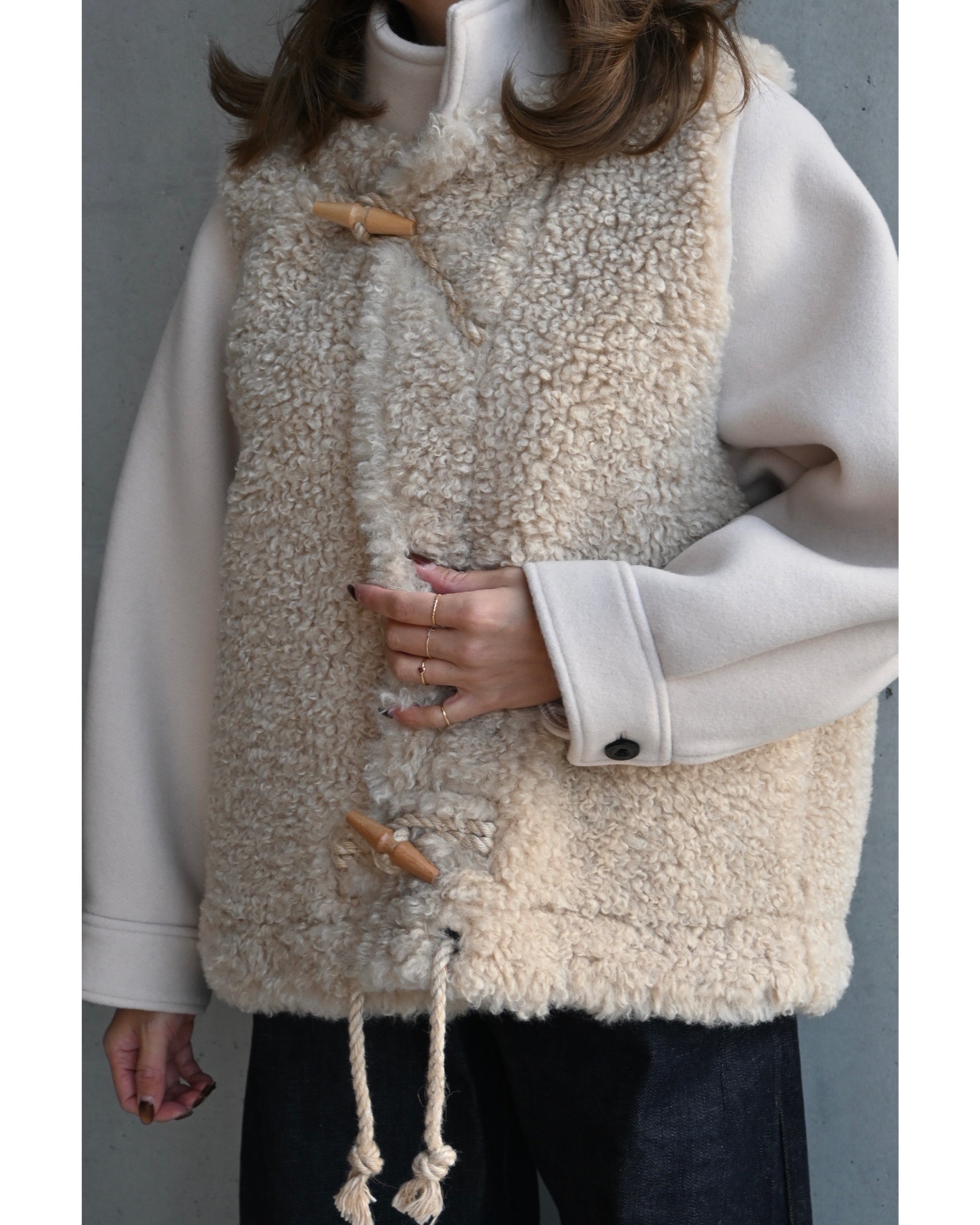 DOUBLE FACE FAUX SHEARLING DUFFEL JACKET 17549 – TIME AFTER TIME