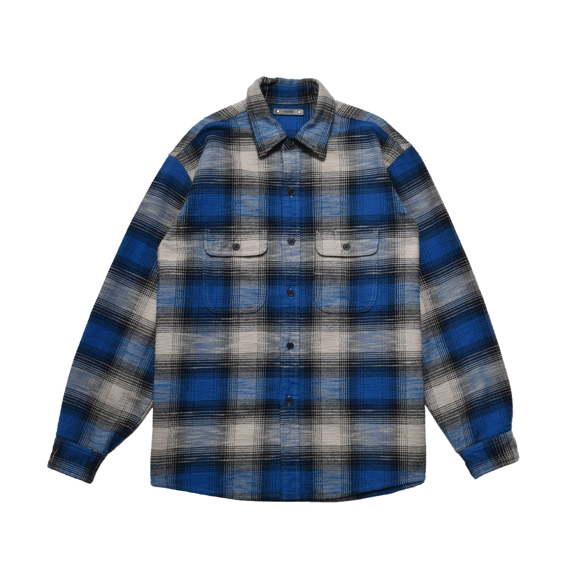 Heavy Cotton Flannel Ombre Work Shirt