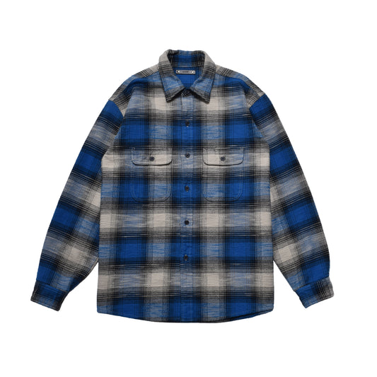 Heavy Cotton Flannel Ombre Work Shirt