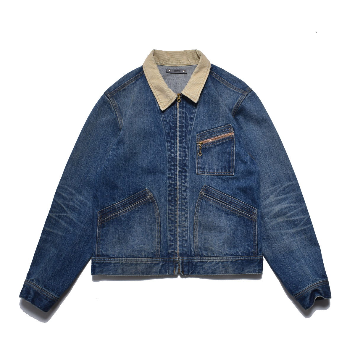 Denim Zipup Trucker Jacket USD